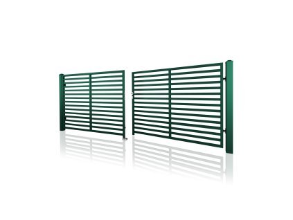 dvoukridla brana vjezdova 10 105 RAL 6005 zelena