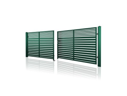 dvoukridla brana vjezdova 10 106 RAL 6005 zelena