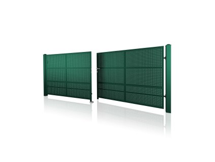 dvoukridla brana vjezdova 10 111 RAL 6005 zelena