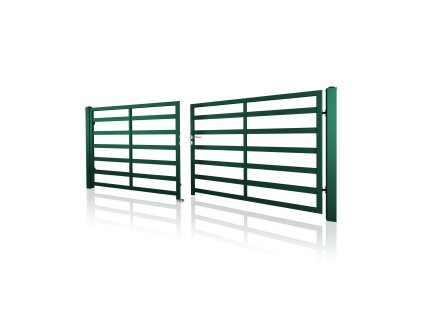 dvoukridla brana vjezdova 10 114 RAL 6005 zelena