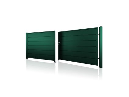 dvoukridla brana vjezdova 10 228 RAL 6005 zelena
