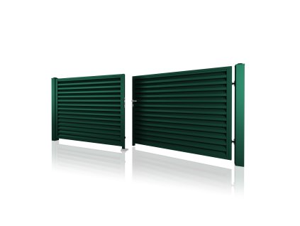 dvoukridla brana vjezdova 10 229 RAL 6005 zelena