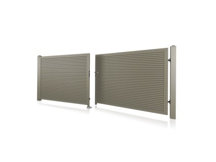 dvoukridla brana vjezdova 10 233 RAL 7030 seda
