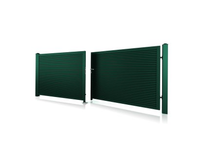 dvoukridla brana vjezdova 10 233 RAL 6005 zelena