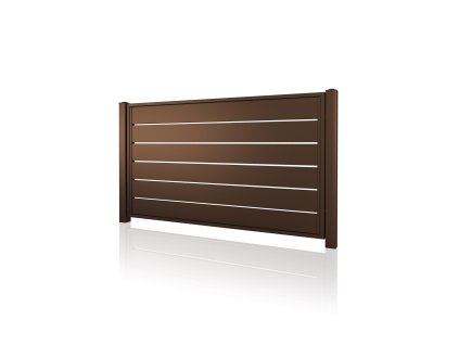 plotovy dilec plotove pole 10 228 mezera RAL 8014 hneda