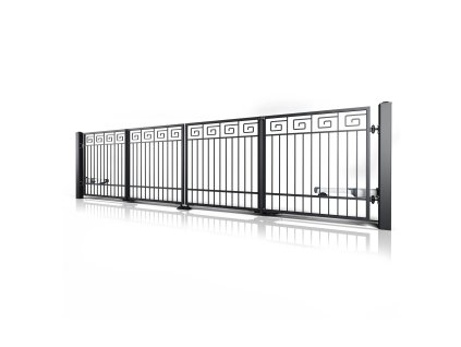 skladaci brana 10 52 cerna RAL 9005