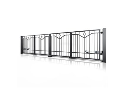 skladaci brana 10 53 cerna RAL 9005