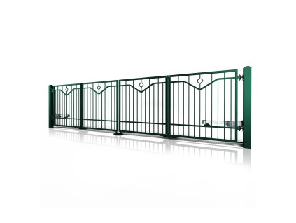 skladaci brana 10 53 zelena RAL 6005