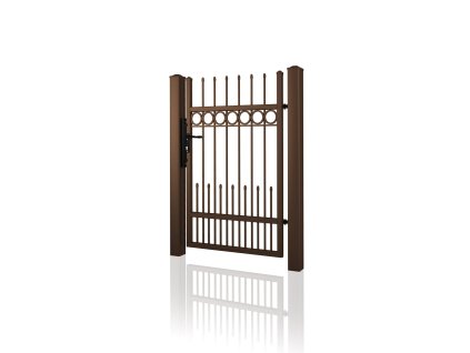 kovana branka 10 12 hneda RAL 8014