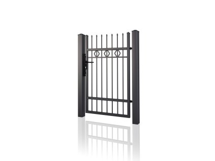 kovana branka 10 25 cerna RAL 9005