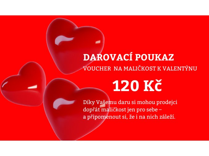 Darovací poukaz k Valentýnu