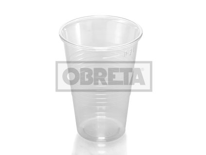 Nápojový pohárek PP 300ml, transparentní