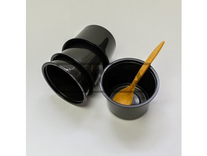 Miska zatavovaci PP 500ml kulata, polevkova, cerna