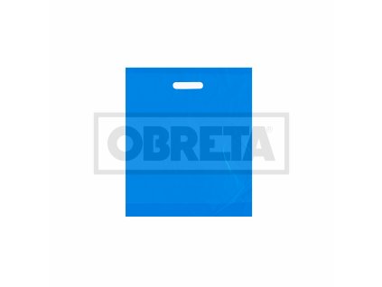 Taška LDPE průhmat 38x45+5cm MODRÁ