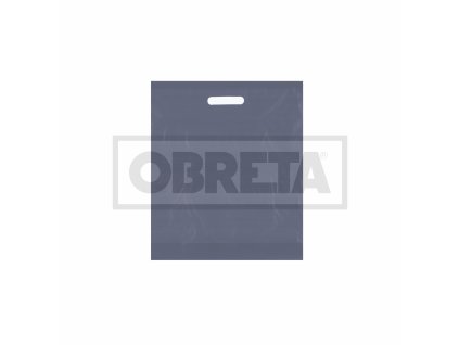Taška LDPE průhmat 38x45+5cm STŘÍBRNÁ