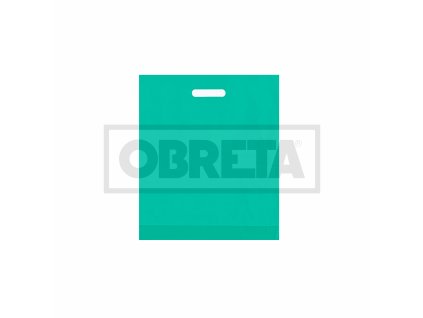 Taška LDPE průhmat 38x45+5cm ZELENÁ