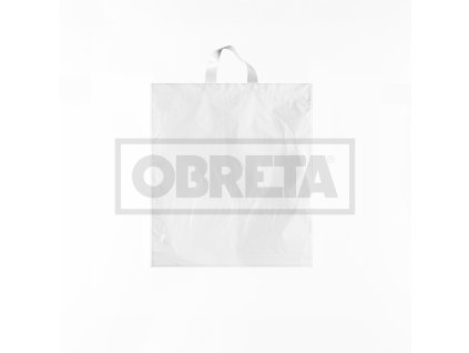 Taška LDPE s držadlem 38x46+4cm BÍLÁ