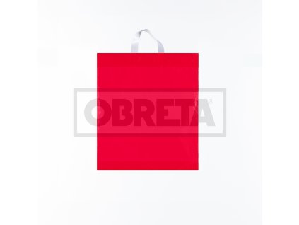 Taška LDPE s držadlem 38x46+4cm ČERVENÁ