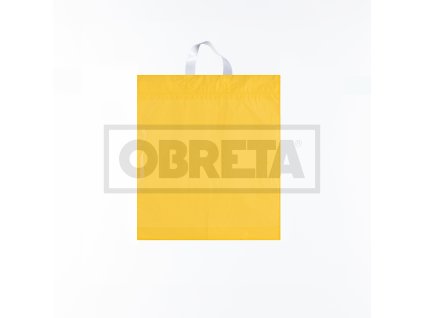 Taška LDPE s držadlem 38x46+4cm ŽLUTÁ
