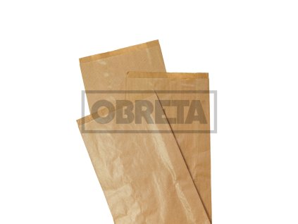Sacky papirove na pecivo 12+6x28 cm, hnede