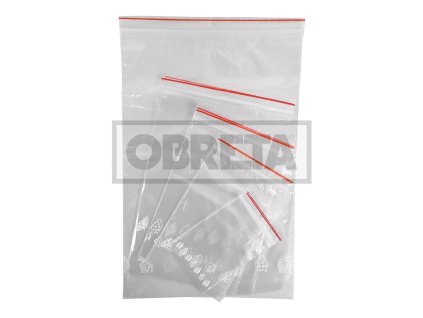 Sáčky LDPE rychlozavírací 6x8cm, transparentní, s OTVOREM BETA