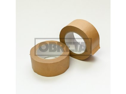 Páska lepící PAPÍROVÁ (kraftová), 50mm x 50m HNĚDÁ (hromadná)