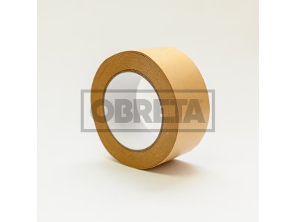 Páska lepící PAPÍROVÁ, 50mm x 50m HNĚDÁ, hlazená lesklá