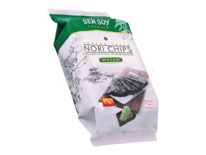 Chipsy z mořských řas Wasabi 4,5 g