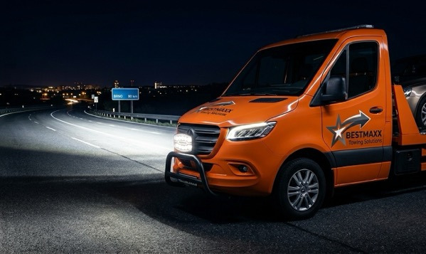 Přídavný dálkový + poziční LED světlomet - Oválný - IP69K, 1400Lm, 55W