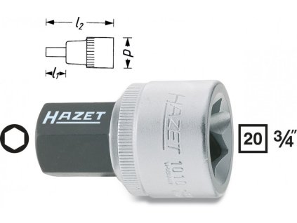 Hlavice s bitem HEX 3/4" S17 Hazet 1010-17 - HA001859