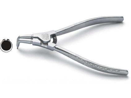 Vnější zahnuté kleště na pojistné kroužky 140 mm (1846D-1) - HA006953