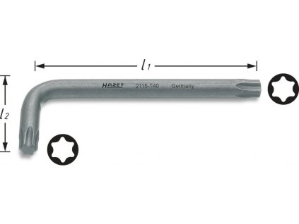 Úhlový šroubovák TORX® 2115-T55 Hazet (HA012213)