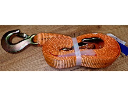 Towing strap with 2 hooks 2 T