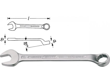 Očkoplochý klíč, 603-6 Hazet - HA023950
