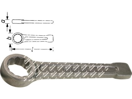 Úderový klíč očkový HAZET 642-75