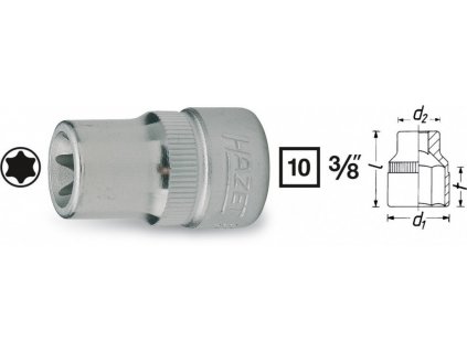 Vnitřní nástrčný klíč 3/8" TORX® E14 HAZET 880-E14 - HA039227