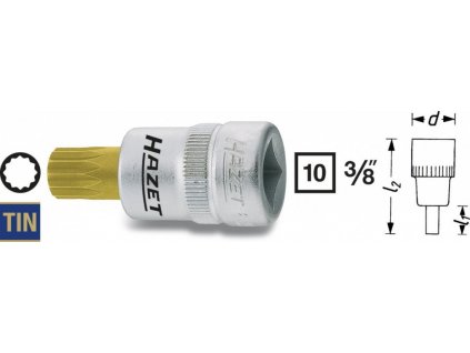 Hlavice s bitem XZN 3/8" M5 Hazet 8808-5 - HA039982