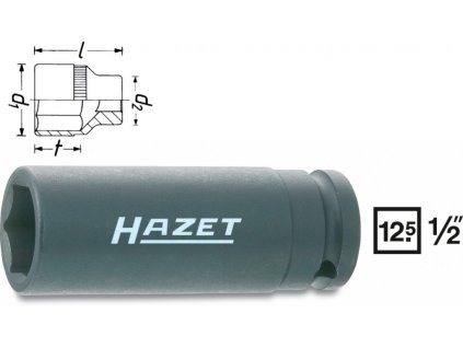 Kovaný vnitřní nástrčný klíč 1/2"šestihranný 18mm HAZET 900SLG-18 - HA044825