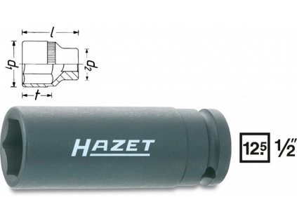 Kovaný vnitřní nástrčný klíč 1/2"šestihranný 24mm HAZET 900SLG-24 - HA044917