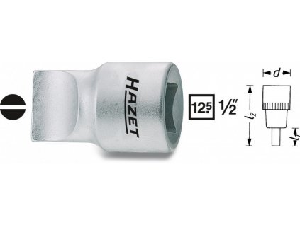 Vnější PLOCHÝ nástrčný klíč 1/2" 2x13 Hazet 980-2X13 - HA046737