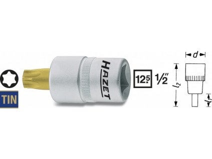 Hlavice s bitem TORX 1/2" T60 HAZET 992-T60 - HA047598