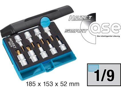 TORX sada nástrčných hlavic s čepelemi potaženými TIN 992/9