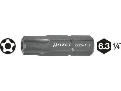 Nástavce (bity) s profilem pěticípé hvězdy 2225-40H Hazet