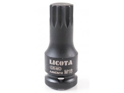 Vnější rázový nástrčný klíč XZN 1/2" M18 Licota - Li0418