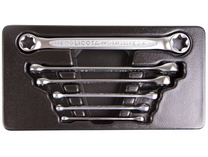 Očkové klíče ve výplni do dílenského vozíku, Torx E6 - E24 - LIACK274011