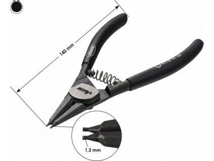 Vnější přímé kleště na pojistné kroužky 140 mm - V4429