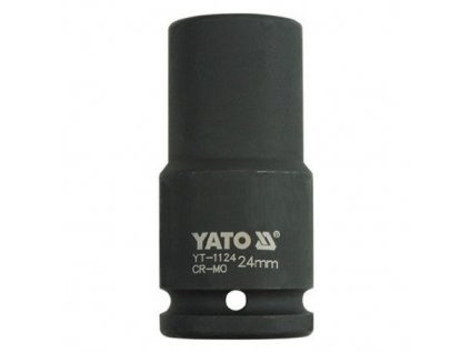 Kovaný vnitřní nástrčný klíč hluboký 3/4"šestihranný 24 mm CrMo YATO - YT-1124