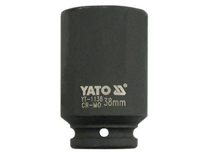 Kovaný vnitřní nástrčný klíč hluboký 3/4"šestihranný 38 mm CrMo YATO - YT-1138