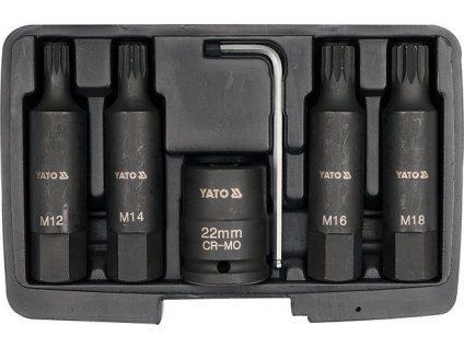Sada vnějších nástrčných klíčů XZN 3/4" sada 6 ks M12-M18 - YT-1157