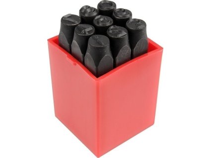 Razidla číselná 8 mm 9 ks